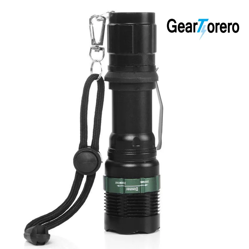 3800 Lumen Zoomable CREE XM L Q5 LED Flashlight Torch Zoom Lamp Light