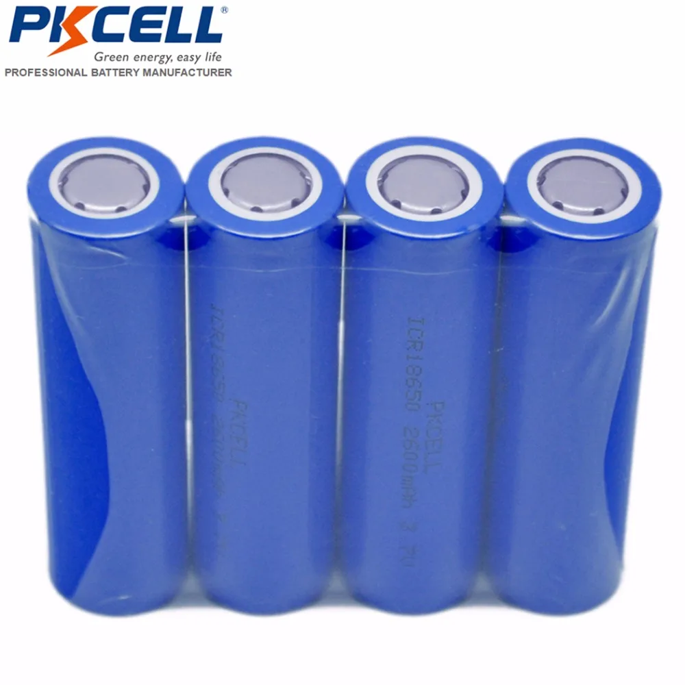 

5Pcs/lot 18650 3.7 V Battery 2600mAh ICR 18650 Li-ion Lithium Rechargeable Battery Batteries Bateria For Flashlight PKCELL