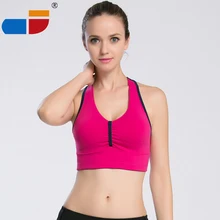 FELE 2016 Hot Selling Women Padded Top Athletic Vest Movement Sports Bra Yoga Top Aptitud Bra