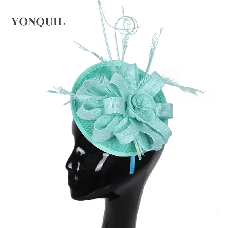 green hat fascinator