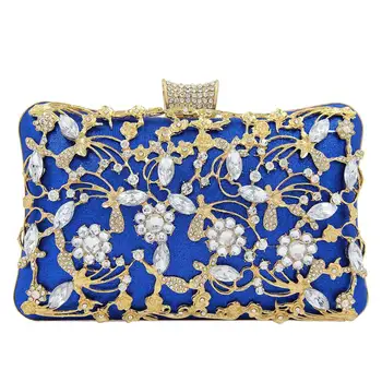 

Luxury Shoulder Bag with Rhinestone Chain Evening Clutch Bag Party Wedding Crystal Clutches Purse Crossbody Bags For Women