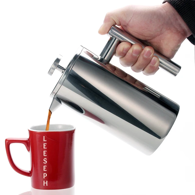 French Press Coffee Tea Brewer Double Wall 1liter 34 Ounces Heavy French Press Coffee Tea Brewer Double Wall 1liter 34 Ounces Heavy Duty 18 10