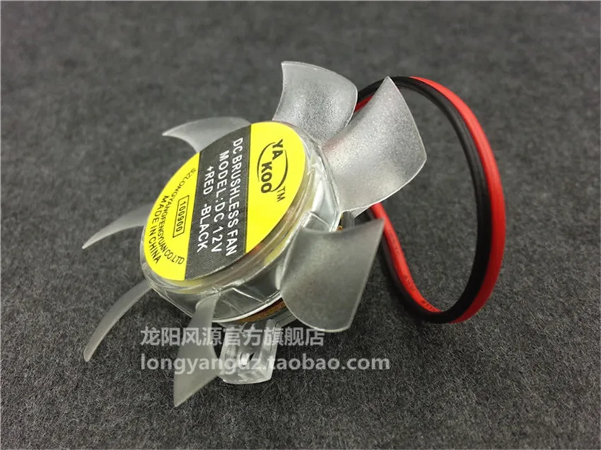 Placa Gráfica Vga Fan Bla Silencioso 25 mm 26 mm 27 mm Buraco Pitch 5010 12v 0.1a 2pin 45 Milímetros de Diâmetro de Alta Qualidade - Imagem 2
