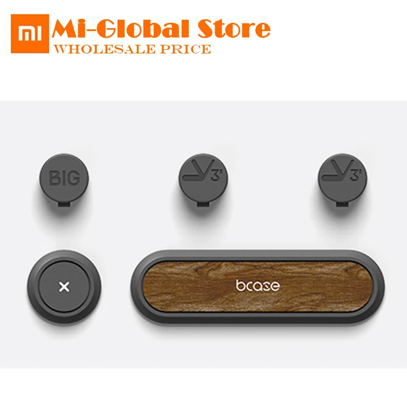 

5pcs Original XiaoMi TUP2 Magnetic Absorption Cable Clip High compatibility Practical magnetic base Wood texture best price