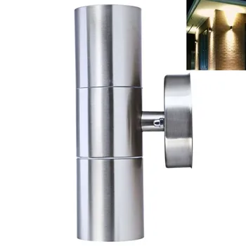 

ANTINIYA Stainless Steel Up Down Wall Light GU10 IP65 Double Outdoor Wall Light Double Wall Lamp Outdoor Wall Light