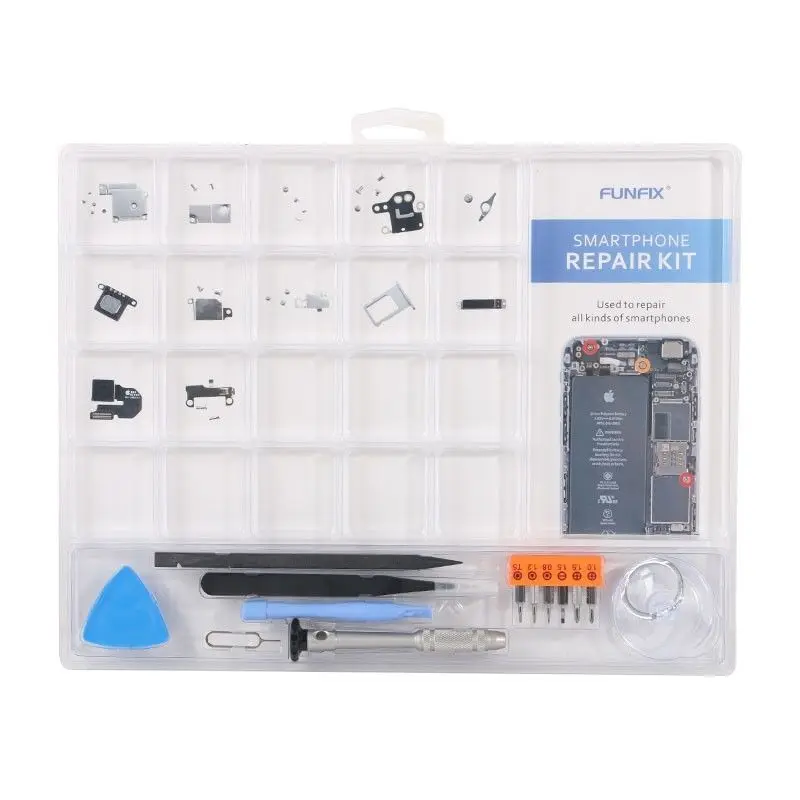 

14 in 1 Smartphone Repair Kit Anti Static Project Tray Storage Sort Organize Screws Parts Screwdriver Set Pry Opening Tool