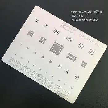

Multi-Function MT6755V 6750V CPU BGA Reballing Stencil Plant Tin Steel Net For OPPO R9 A59 A37 VIVO Y67 0.12MM