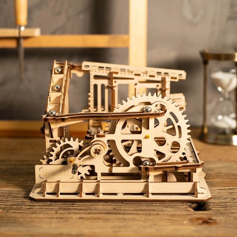 Kopen Robotime Diy Cog Coaster Marmeren Run Spel Houten Model Building Kits Montage Speelgoed Cadeau Voor Kinderen LG502