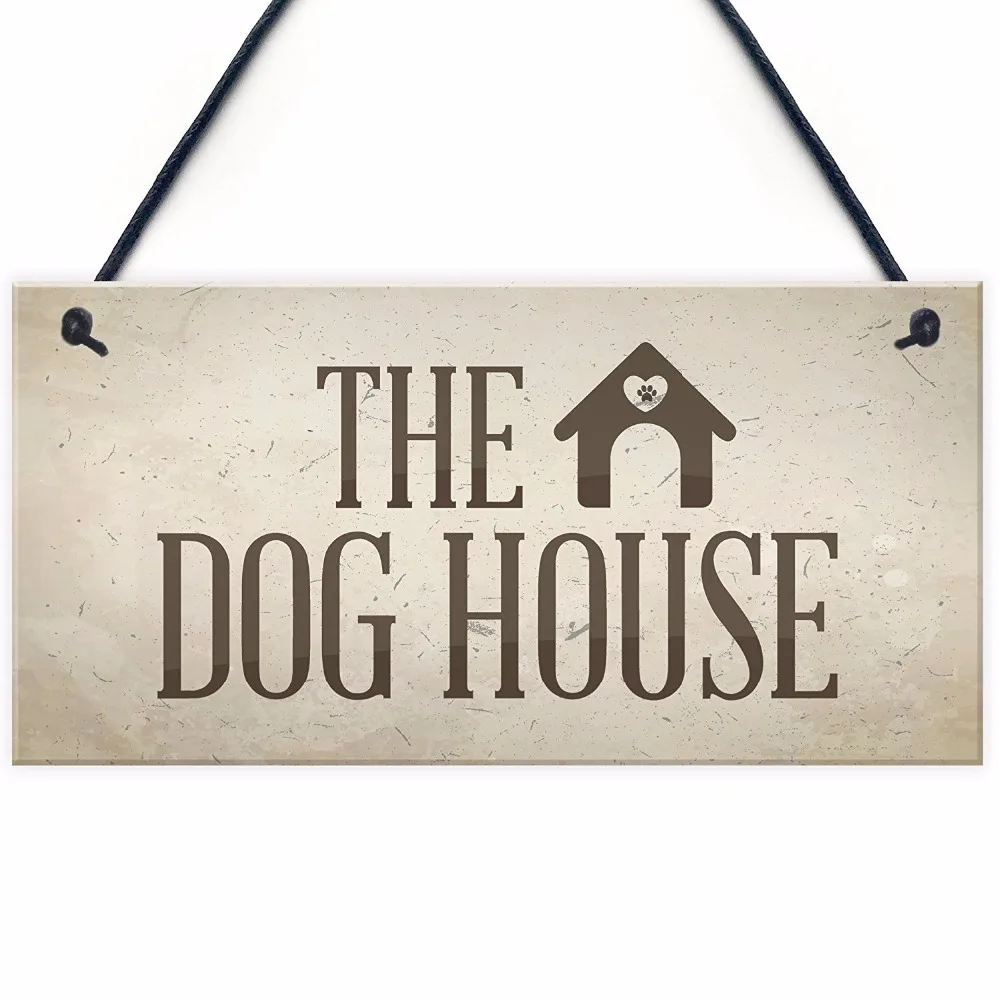 Buy Meijiafei The Dog House Door Hanging Plaque Dog Man Cave Novelty Sign