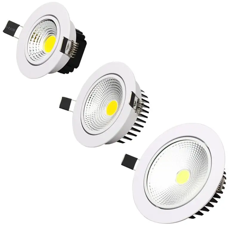 Новый супер яркий Встраиваемые dimmable светильники удара 5 Вт 7 Вт 10 Вт 12 Вт светодиодный прожектор светодиодные украшения потолочный