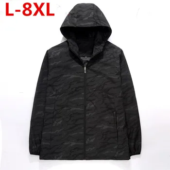 

10XL 9XL plus size Fashion Men's Jackets High Quality Comfortable Men's Jacket Spring Autumn Style Trench Coat Mens Jackets