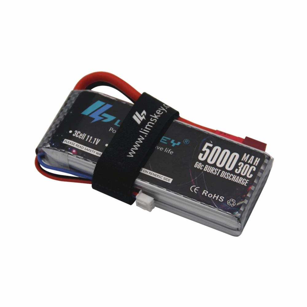 Limskey новая версия Хорошее качество Rc Lipo батарея 7,4 V 5000mah 2S 30C Max 60C для Wltoys 12428 12423 1:12 RC автозапчасти