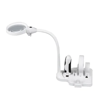 

2 in 1 Handheld and Desk Lamp with Ultra Bright Daylight LED Light Desk Table Magnifier Lamp