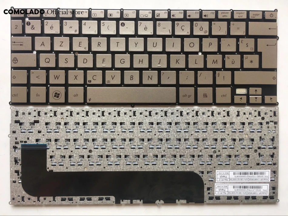 FR French keyboard FOR ASUS UX21 UX21E UX21A sliver without frame Laptop Keyboard FR Layout