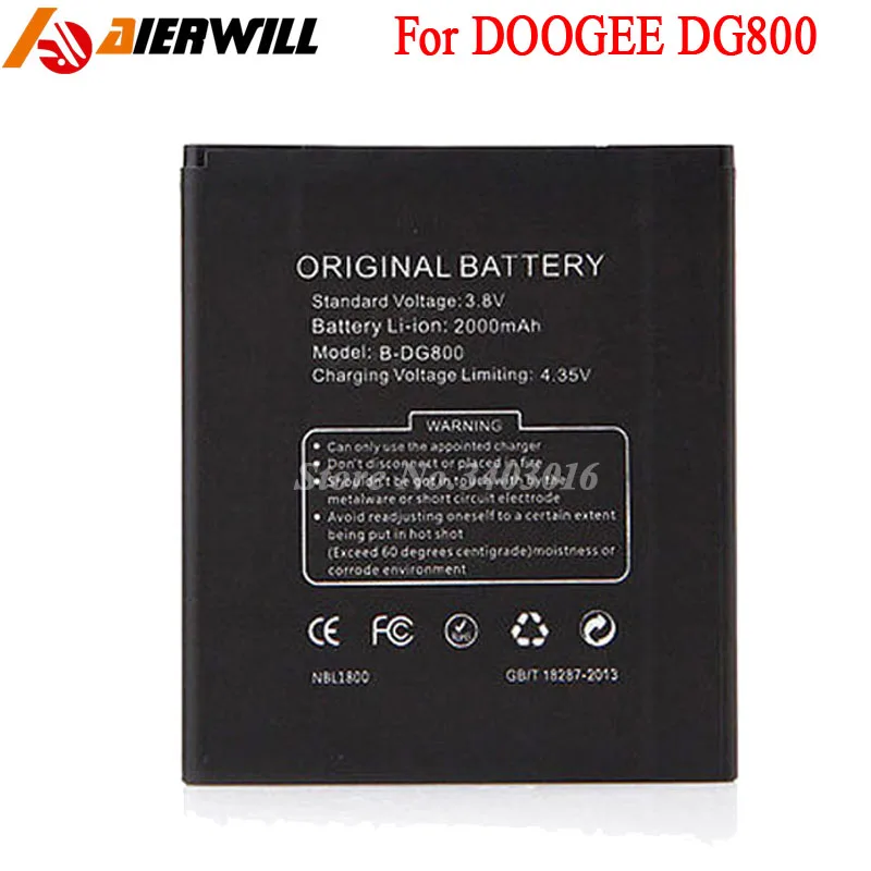 Battery For Doogee DG800 VALENCIA Batterie Bateria Accumulator 2000mAh | Мобильные телефоны и аксессуары