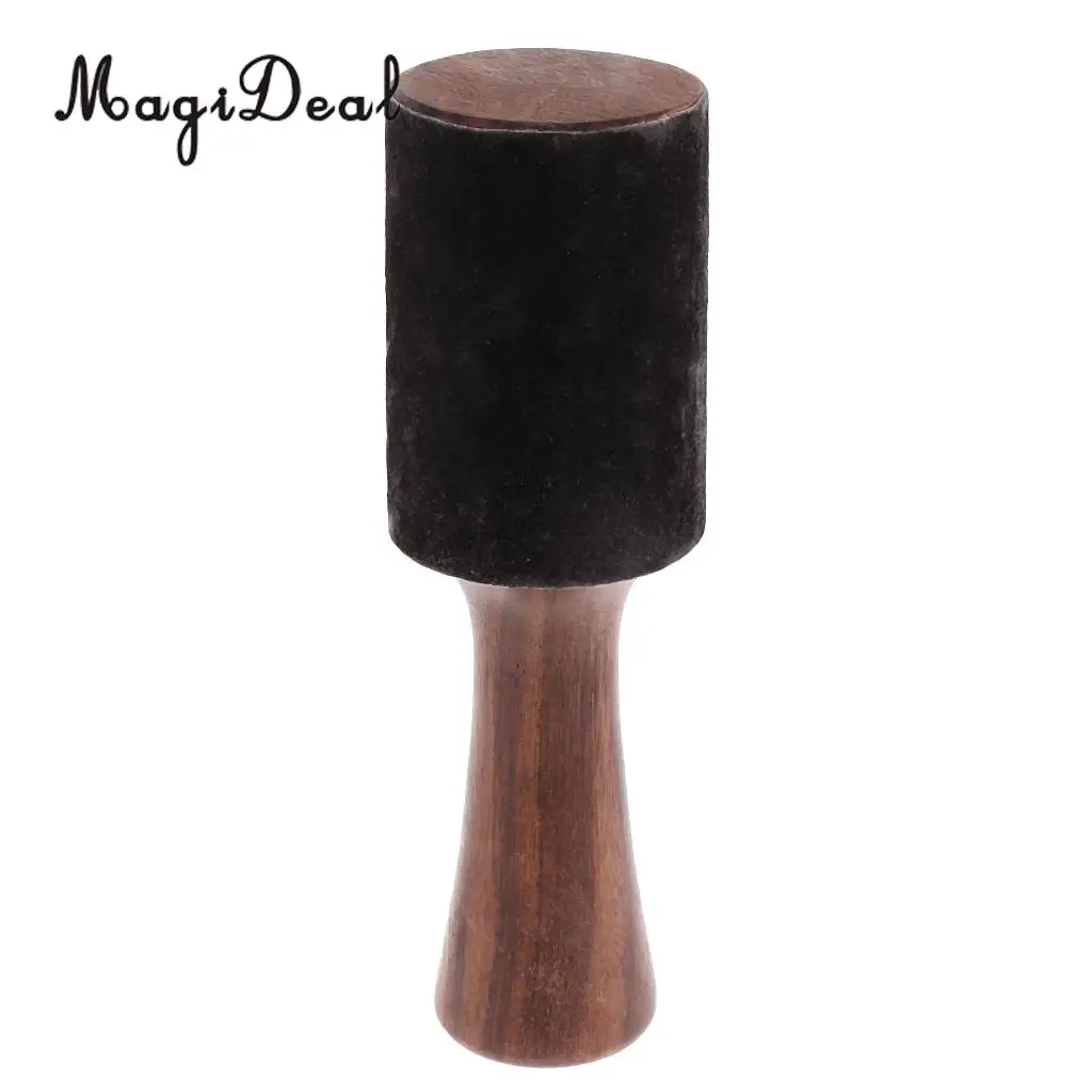 Tibetan Buddhism Singing Bowl Mallet Wood   w/ Leather Head for Relax Yoga Art Crafts