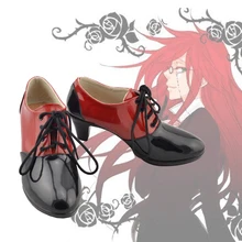 Venta especial Nuevo anime Negro Mayordomo Ciel Phantomhive Cosplay zapatos Botas Personalizadas