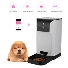 Automatic 6L Storage Pet Feeder with Camera Voice Recorder