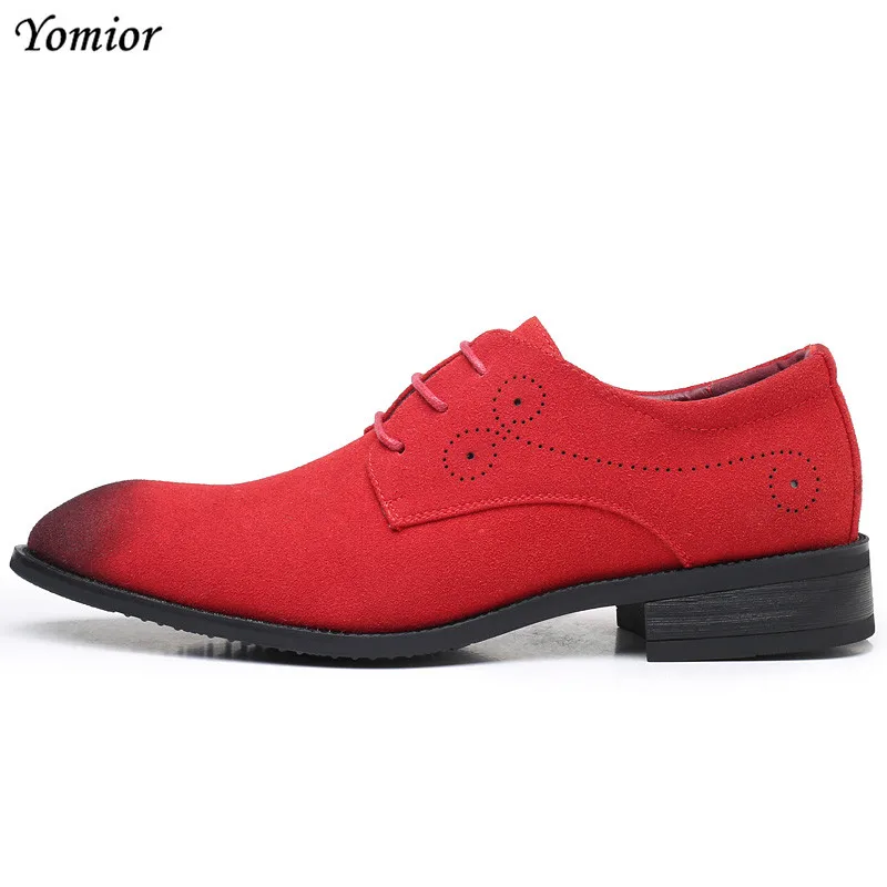 Camurça da Vaca Oxfords Formais Moda Casual