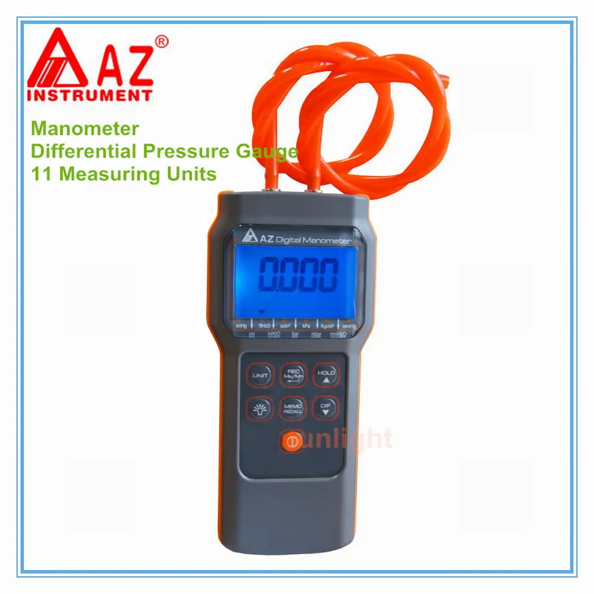 High Quality Digital Manometer with 11 Measuring Units and Datalogger