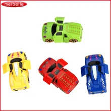 4 шт. цепи Wind-Up игрушечную машинку будет вращаться автоматически открыть дверь Заводной автомобиль автомобильных транспортных средств безопасности детей игрушка