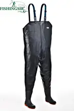 New Rubber Wading Pants Boot Foot Chest Wader Waterproof Hunting Fishing Waders, Size 7-11