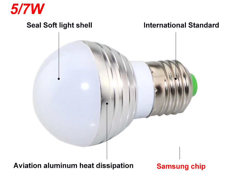 Новинка E27 E14 RGB светодио дный ночь лампочки 5 Вт 7 Вт AC 85-265 В Рождество Спальня украшения светодио дный лампа с 24 кнопок пульта дистанционного