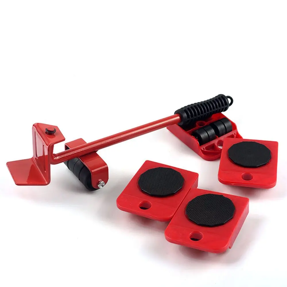 Lifter& 4 Packs 3.9"x3.15" Furniture Slides Kit, Heavy Furniture Roller