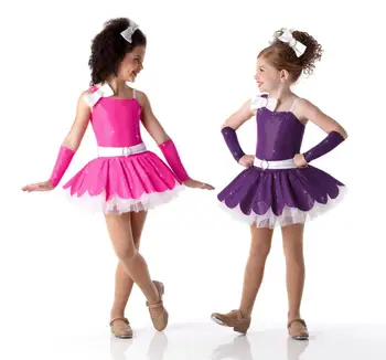 

2018 Hot Sale Sale Acetate Justaucorps Long Ballet Skirts Dress For Girls Kids Belly Dance Costumes For Gymnastics Leotard For