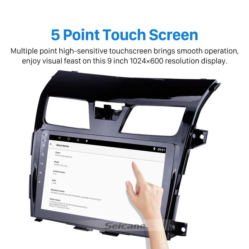 Cheap Seicane Android 8.1 9 Inch Car Radio For 2013 2014-2017  Nissan TEANA 2Din Wifi GPS Multimedia Player Support Bluetooth 8-Core 2