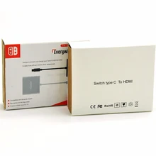 Для Kacosata 1080P 4K USB-C-HDMI конвертер портативная док-станция для rend переключатель к ТВ/видео тип-c к HDMI адаптер концентратор кабель r25