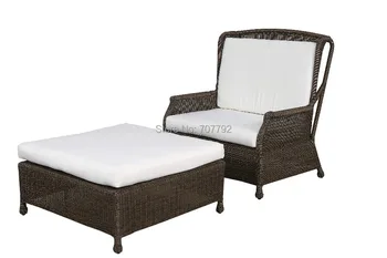 

Elegant design SGC-13007A outdoor rattan synthetic sun lounger double sofa bed