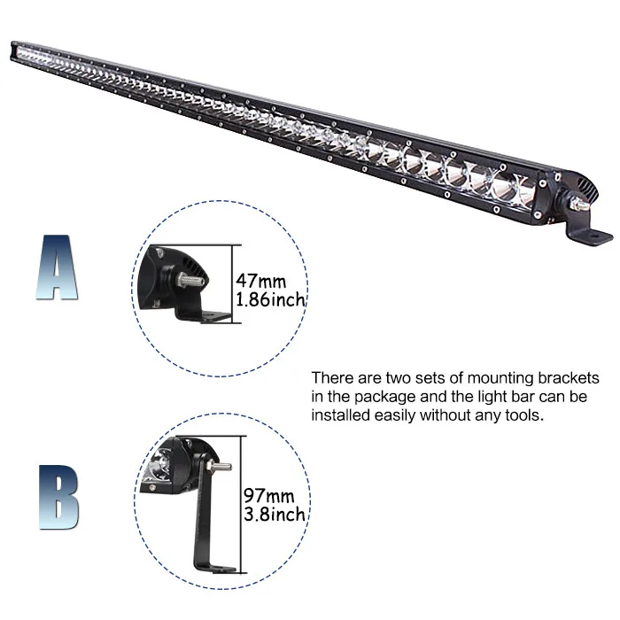 250 Вт 50 дюймов светодиодный свет бар рабочий свет Прожектор светодиодный чипы комбинированный луч+ 2 x Монтажные кронштейны для Jeep Wrangler+ жгут проводов