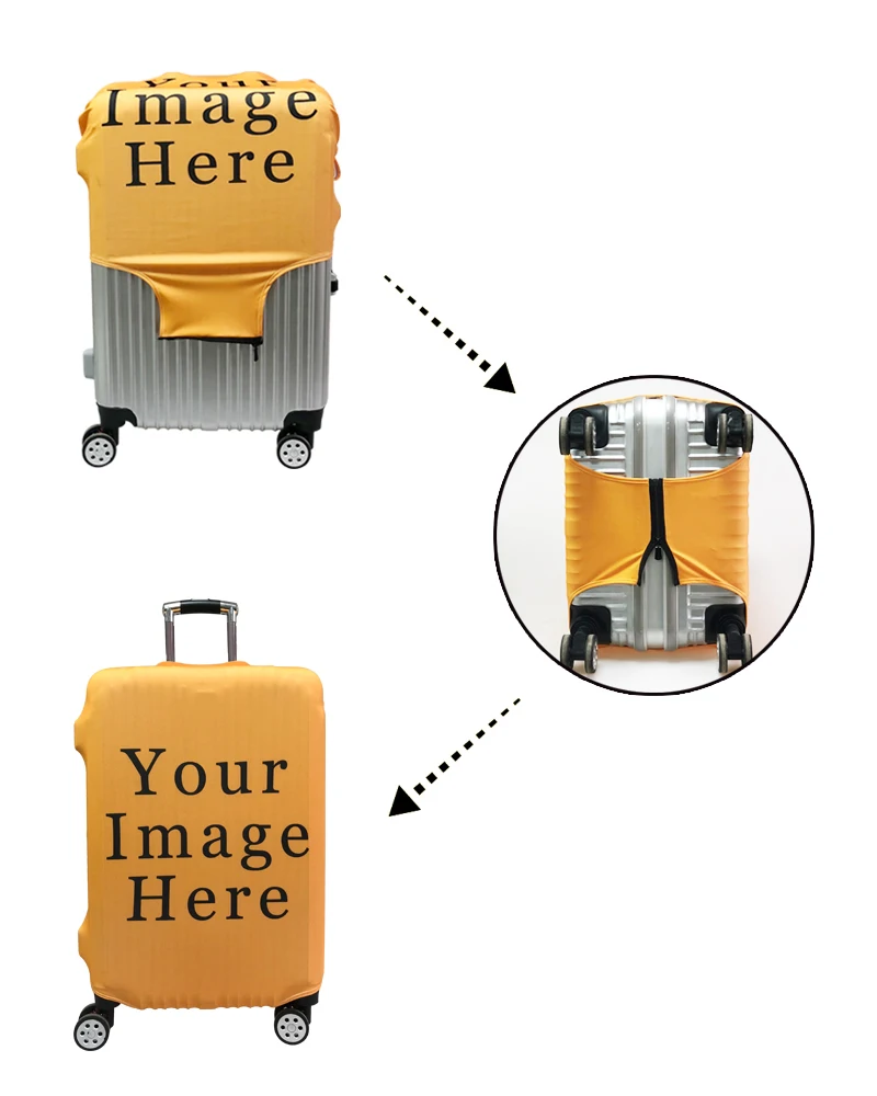 Dragon Ball чемодан защитные чехлы эластичный Saiyan Goku Vegeta багажный чехол для 18-32 дюймов Сумка для путешествий аксессуары для путешествий
