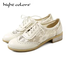 Летние женские повседневные удобные туфли-оксфорды со шнуровкой; женские лоферы; большие размеры 34-43; цвет черный+ коричневый; sandalias mujer