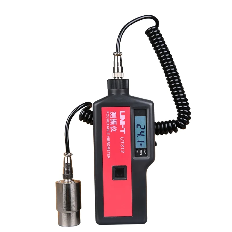 

UNI-T UT312 Vibration Tester Equipment Portable Lcd Vibration Analyzer Tester Meter Vibrometer with Split Sensor Signal Wire