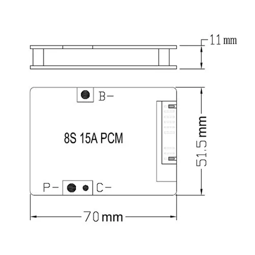 8S 24v lifepo4 батарея BMS 3,2 v ячейка 8S PCM используется для 24V 10a 12a 15a LiFePO4 батарея