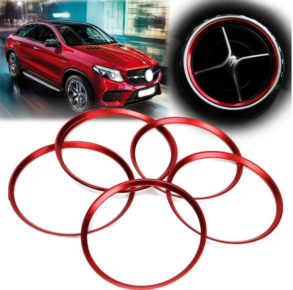 Mercedes Benz A/B/CLA/GLA Air Con Vent Outlet Ring Cover Trim, Car Accessories, Accessories On - Foto 7