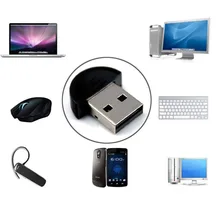 Nowy Adapter Mini USB Bluetooth do laptopa PC Win Xp Win7 8 do iPhone 4GS 5GS 17Sept6