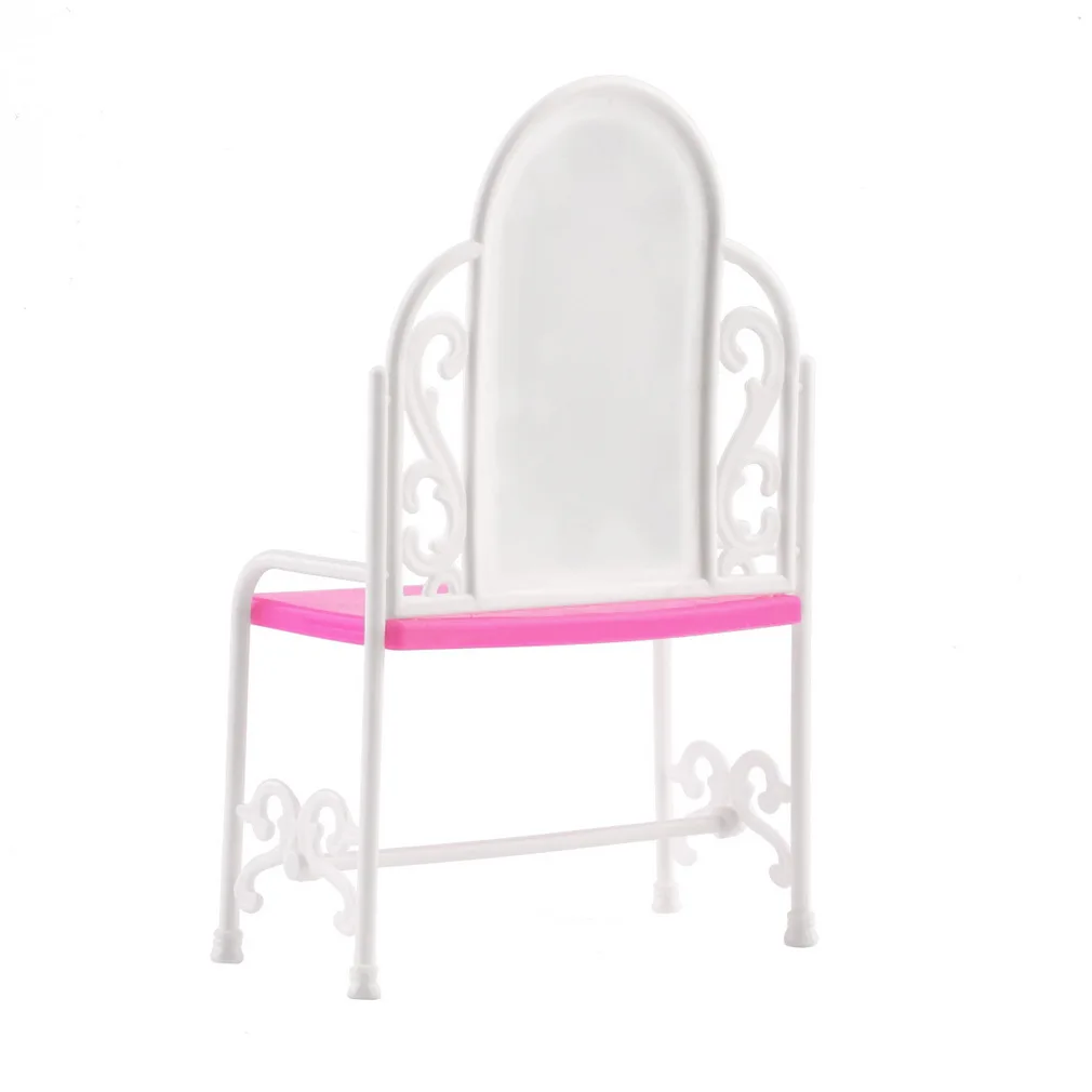 Detachable Kid Doll Dressing Table Chair Set Barbies Dolls Bedroom Decoration Chairs Home Children Furniture Accessories Detachable Kid Doll Dressing Table Chair Set Barbies Dolls Bedroom Decoration Chairs Home Children Furniture Accessories