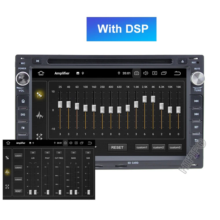 Sale DSP Car Multimedia Player Android 9.0 2 Din Stereo System For VW/Volkswagen/Passat/Golf/Skoda Octa Core 4GB RAM Wifi USB DVD DVR 13