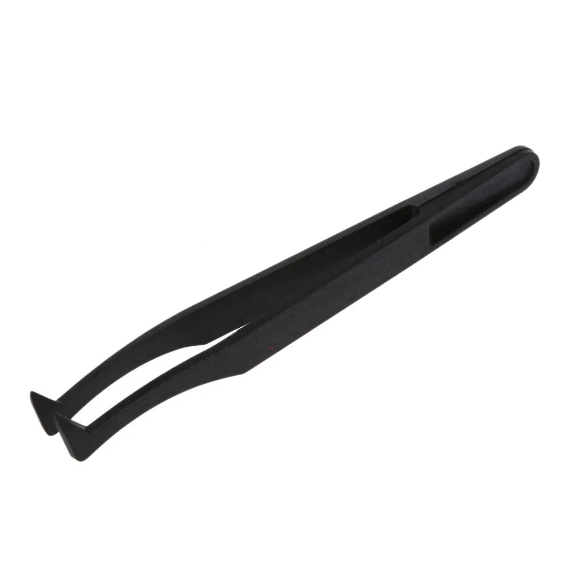 Curved Tip Plastic Black Anti static Tweezers Repair Toolin Hand Tool