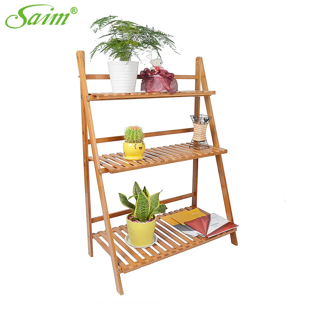 3 Tier Bamboo Plant Stand Display Garden Decor Planter Holder Flower
Storage Flower Rack Multi-layer Flowerpot Rack YWHBJJ05167