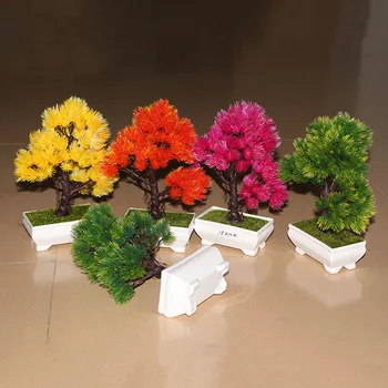 

Photo display props emulation small potted ferns yingkesong pine bonsai plants Home Furnishing desktop decoration quality