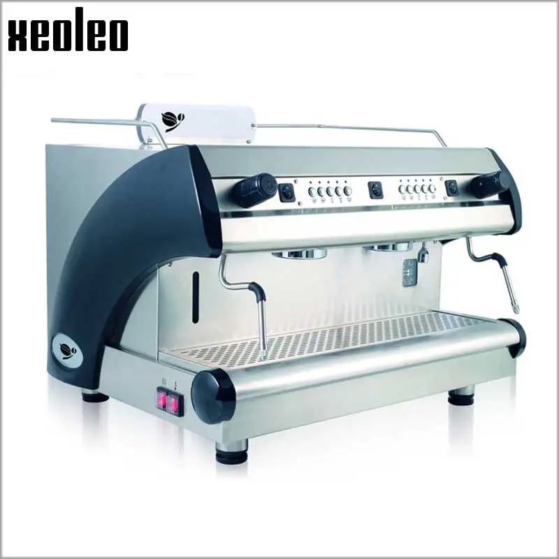 Xeoleo Semi-Automatic Espresso machine Commercial Double nozzle Semiautomatic coffee maker Professional Pod Coffee machine 