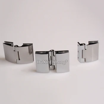 

Brand New 1PCS Brass Frameless Bathroom Glass Door Hinges Shower Cabin Glass Hinges Chrome Finished for 8~12mm Glass