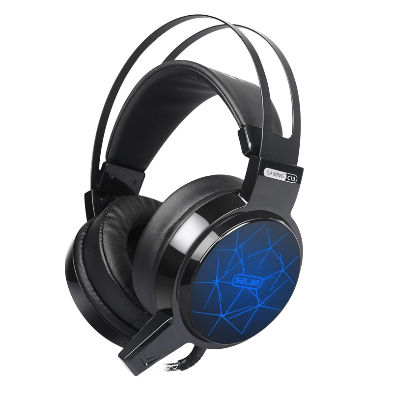 Salar C13 Gaming Headset Stereo Deep Bass Game headphone Computer Headsets with microphone LED light for