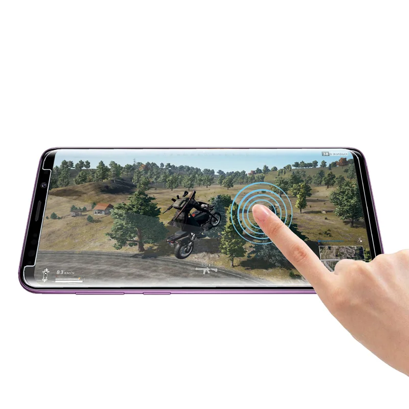 2 шт протектор экрана для samsung S9 Plus Note8 Note 9 S10e Plus Note 10 Pro закаленное стекло жидкое полное клей UV HW mate 30 pro