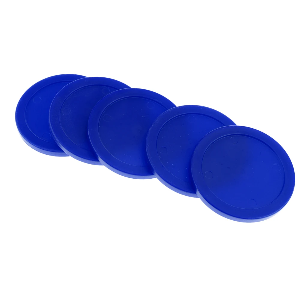 5 Pieces 62mm Durable Plastic Air Hockey Pucks Choice of Colors Entertainment Table Game Standard Air Hockey Pucks Accessories