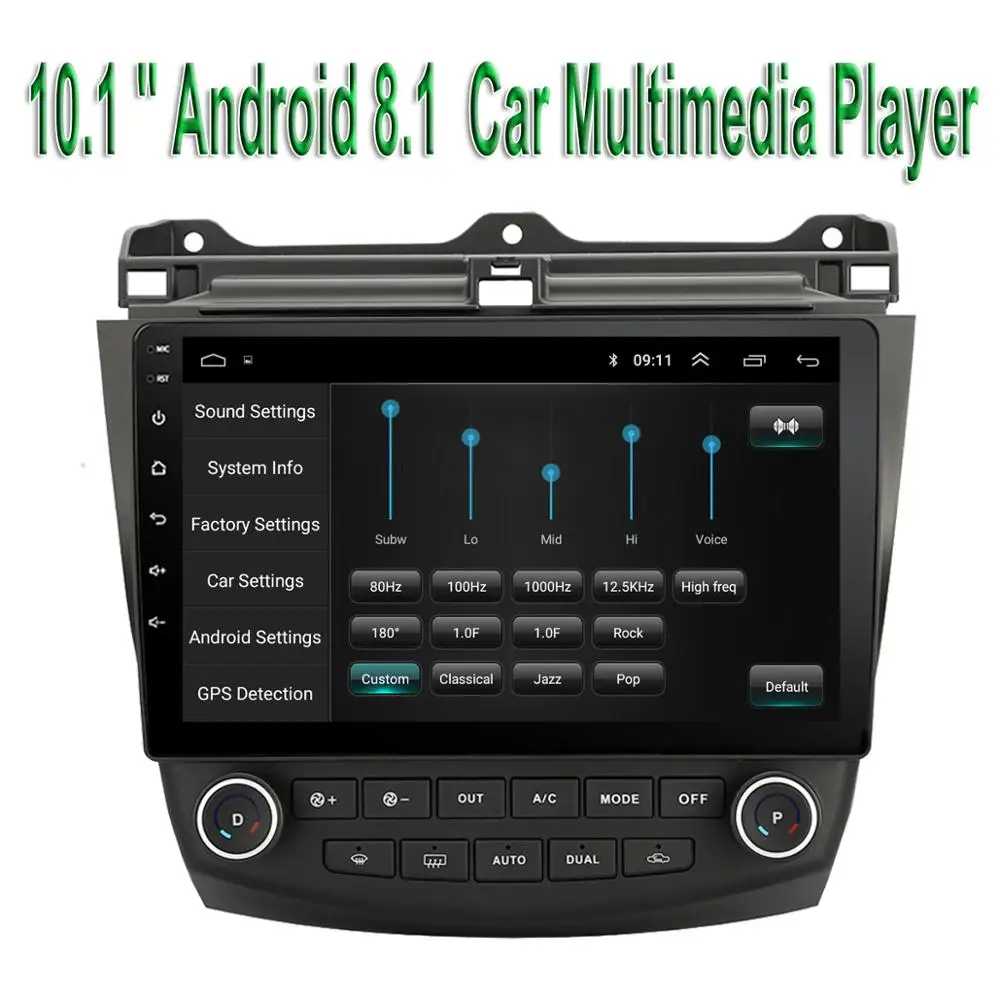 Sale 10.1 inch Android 8.1 Car Radio Stereo For 2003-2007 Honda Accord7 2Din GPS WIFI BT OBD2 Car Multimedia Player 5